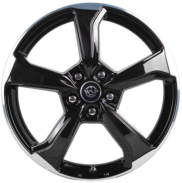 WSP Italy RSK187005D43IZX Light alloy wheel WSP Italy WD005 FORMENTERA (SKODA) 7х18 5х112 ET43 DIA57,1 GLOSSY BLACK POLISHED RSK187005D43IZX: Buy near me in Poland at 2407.PL - Good price!