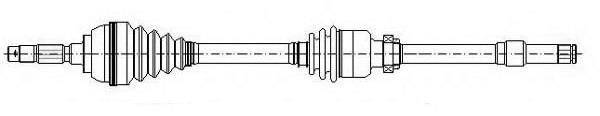 Profit 2730-0925 Drive shaft right 27300925: Buy near me in Poland at 2407.PL - Good price!