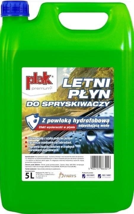 Plak 5904151863017 Plak Premium Hydrophobic Summer Windshield Washer Fluid 5L 5904151863017: Buy near me in Poland at 2407.PL - Good price!