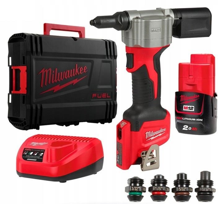 Milwaukee 4933464405 M12 Subcompact Riveter M12 Bprt-201X 12V Milwaukee Battery 4933464405: Buy near me in Poland at 2407.PL - Good price!