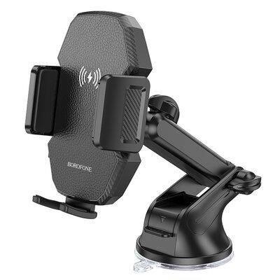 Borofone 6941991109782 Mobile holder with a wireless charger BOROFONE BH214 Adelante wireless fast charging car holder(center consol 6941991109782: Buy near me in Poland at 2407.PL - Good price!