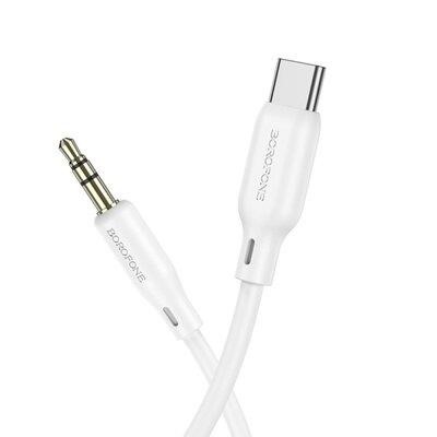 Borofone BL18CW Аудiо кабель BOROFONE BL18 Type-C silicone digital audio conversion cable White BL18CW: Приваблива ціна - Купити у Польщі на 2407.PL!