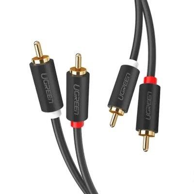 Ugreen UGR-10518 Kabel audio UGREEN AV104 2RCA Male to 2RCA Male Cable 2m (Black)(UGR-10518) UGR10518: Dobra cena w Polsce na 2407.PL - Kup Teraz!