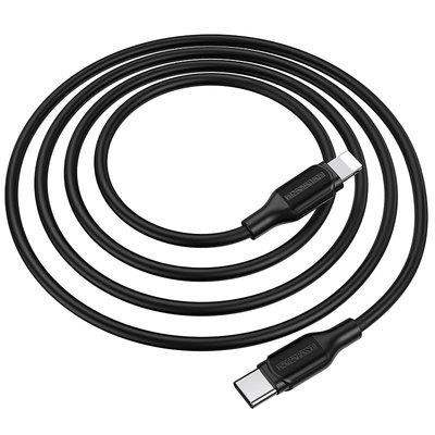 Borofone BX42CLB BOROFONE BX42 Encore silicone PD charging data cable for iP Black BX42CLB: Buy near me in Poland at 2407.PL - Good price!