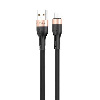 CHAROME 6974324910748 Кабель CHAROME C23-01 USB-A to Micro charging data cable Black 6974324910748: Отличная цена - Купить в Польше на 2407.PL!