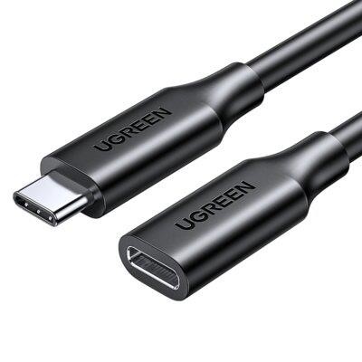 Ugreen UGR-10387 Kabel UGREEN US353 USB-C/M to USB-C/F Gen2 5A Extension Cable 1m (Black)(UGR-10387) UGR10387: Dobra cena w Polsce na 2407.PL - Kup Teraz!