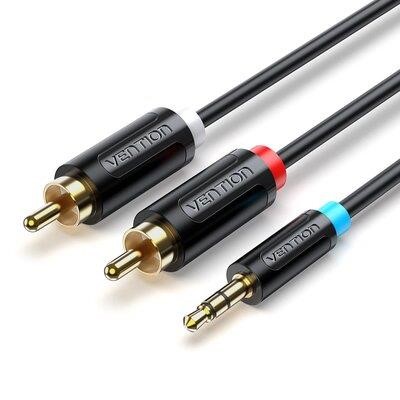 Vention BCLBH Vention 3.5MM Male to 2-Male RCA Adapter Cable 2M Black (BCLBH) BCLBH: Buy near me in Poland at 2407.PL - Good price!