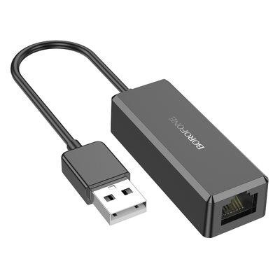 Borofone 6941991106194 Kabel adaptera BOROFONE DH7 Ricco USB ethernet adapter(100 Mbps) Black 6941991106194: Dobra cena w Polsce na 2407.PL - Kup Teraz!