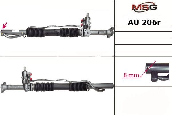 MSG Rebuilding AU206R Рулевая рейка с ГУР восстановленная AU206R: Отличная цена - Купить в Польше на 2407.PL!