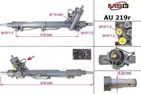 MSG Rebuilding AU219R Power steering restored AU219R: Buy near me in Poland at 2407.PL - Good price!