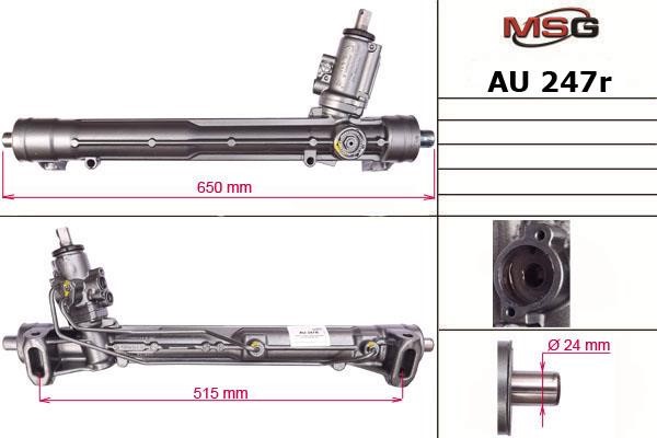 MSG Rebuilding AU247R Рулевая рейка с ГУР восстановленная AU247R: Купить в Польше - Отличная цена на 2407.PL!