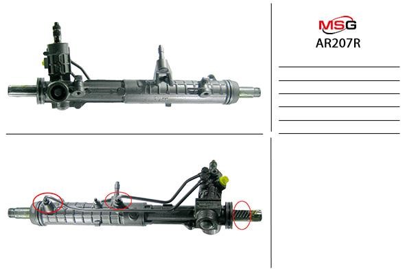 MSG Rebuilding AR207R Przekładnia kierownicza ze wspomaganiem hydraulicznym, regenerowana AR207R: Dobra cena w Polsce na 2407.PL - Kup Teraz!