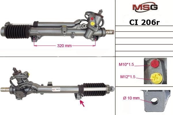 MSG Rebuilding CI206R Рульова рейка з ГПК відновлена CI206R: Приваблива ціна - Купити у Польщі на 2407.PL!