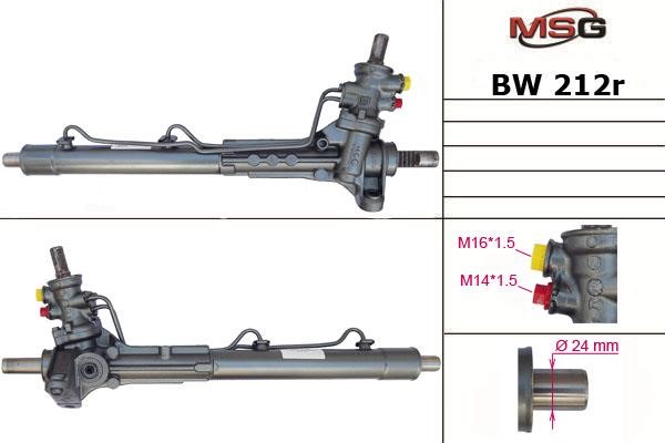 MSG Rebuilding BW212R Przekładnia kierownicza ze wspomaganiem hydraulicznym, regenerowana BW212R: Dobra cena w Polsce na 2407.PL - Kup Teraz!