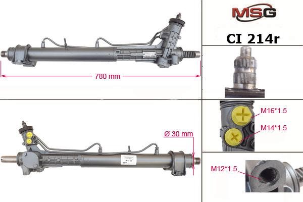 MSG Rebuilding CI214R Przekładnia kierownicza ze wspomaganiem hydraulicznym, regenerowana CI214R: Dobra cena w Polsce na 2407.PL - Kup Teraz!