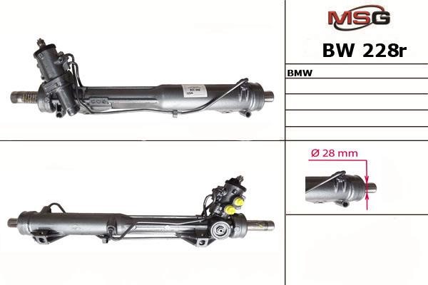 MSG Rebuilding BW228R Рулевая рейка с ГУР восстановленная BW228R: Отличная цена - Купить в Польше на 2407.PL!