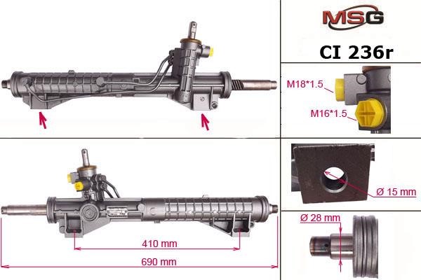 MSG Rebuilding CI236R Power steering restored CI236R: Buy near me in Poland at 2407.PL - Good price!