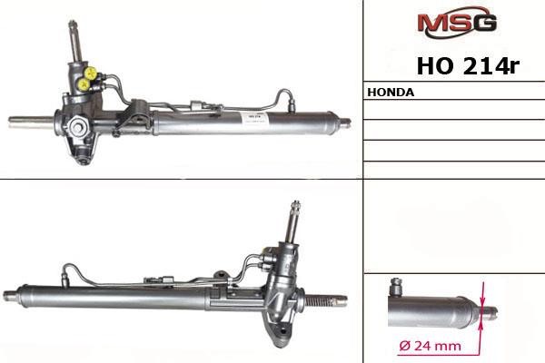 MSG Rebuilding HO214R Przekładnia kierownicza ze wspomaganiem hydraulicznym, regenerowana HO214R: Dobra cena w Polsce na 2407.PL - Kup Teraz!