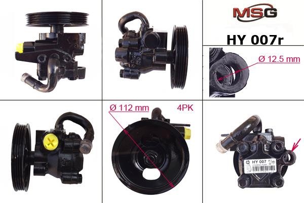 MSG Rebuilding HY007R Power steering pump reconditioned HY007R: Buy near me in Poland at 2407.PL - Good price!