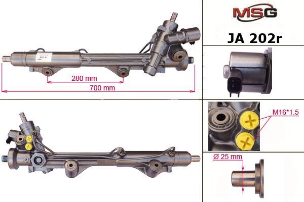 MSG Rebuilding JA202R Рулевая рейка с ГУР восстановленная JA202R: Отличная цена - Купить в Польше на 2407.PL!