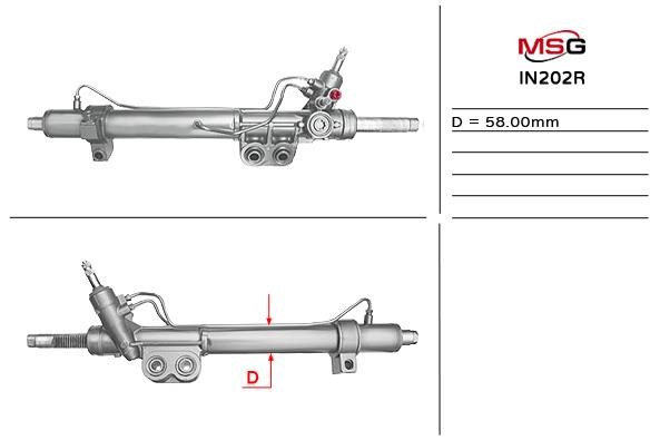 MSG Rebuilding IN202R Przekładnia kierownicza ze wspomaganiem hydraulicznym, regenerowana IN202R: Dobra cena w Polsce na 2407.PL - Kup Teraz!