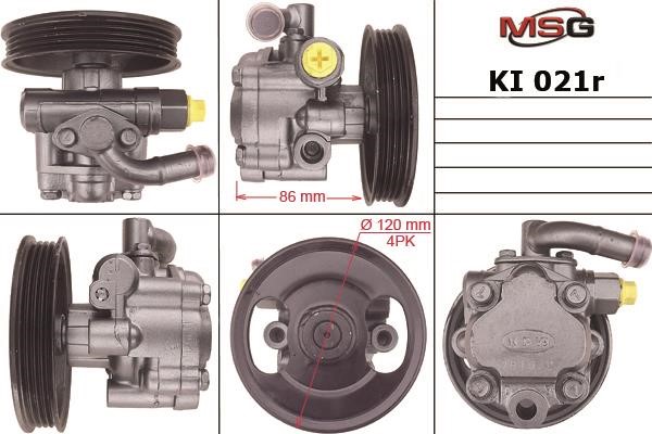 MSG Rebuilding KI021R Power steering pump reconditioned KI021R: Buy near me in Poland at 2407.PL - Good price!