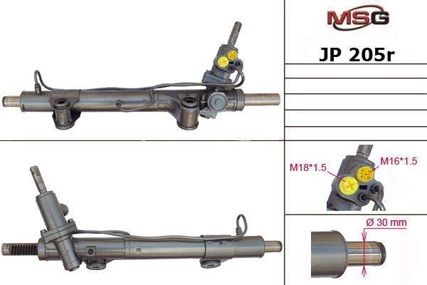 MSG Rebuilding JP205R Рулевая рейка с ГУР восстановленная JP205R: Отличная цена - Купить в Польше на 2407.PL!
