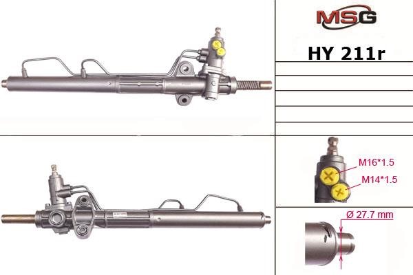 MSG Rebuilding HY211R Przekładnia kierownicza ze wspomaganiem hydraulicznym, regenerowana HY211R: Dobra cena w Polsce na 2407.PL - Kup Teraz!