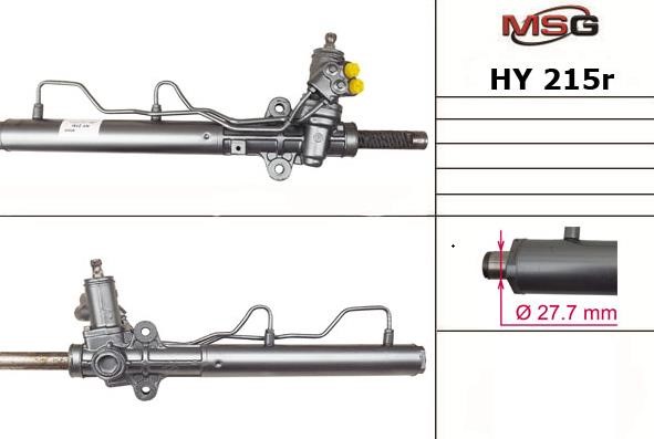 MSG Rebuilding HY215R Рулевая рейка с ГУР восстановленная HY215R: Отличная цена - Купить в Польше на 2407.PL!