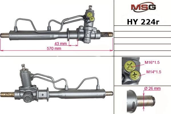 MSG Rebuilding HY224R Power steering restored HY224R: Buy near me in Poland at 2407.PL - Good price!