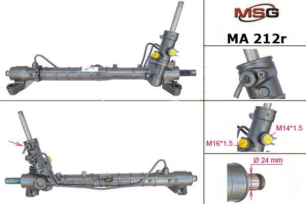 MSG Rebuilding MA212R Рульова рейка з ГПК відновлена MA212R: Приваблива ціна - Купити у Польщі на 2407.PL!