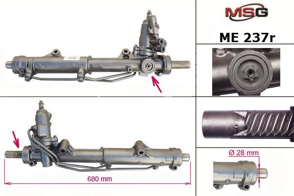 MSG Rebuilding ME237R Рулевая рейка с ГУР восстановленная ME237R: Отличная цена - Купить в Польше на 2407.PL!