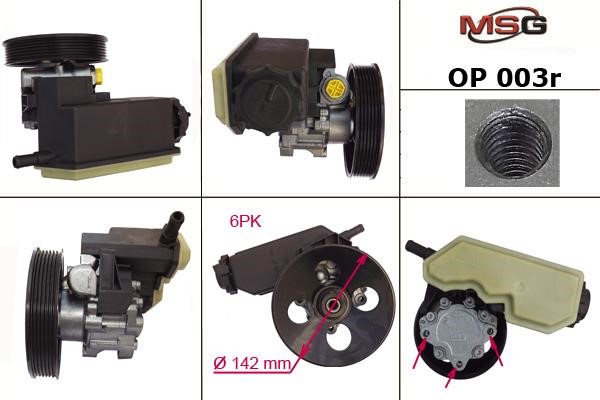 MSG Rebuilding OP003R Power steering pump reconditioned OP003R: Buy near me in Poland at 2407.PL - Good price!