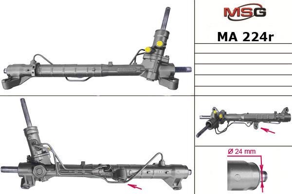 MSG Rebuilding MA224R Рулевая рейка с ГУР восстановленная MA224R: Отличная цена - Купить в Польше на 2407.PL!