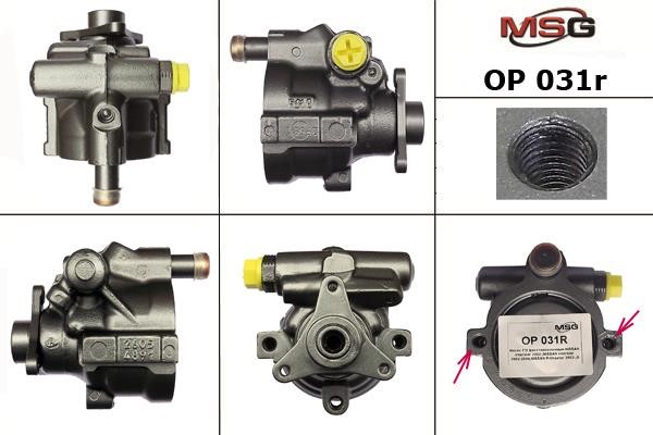 MSG Rebuilding OP031R Power steering pump reconditioned OP031R: Buy near me in Poland at 2407.PL - Good price!