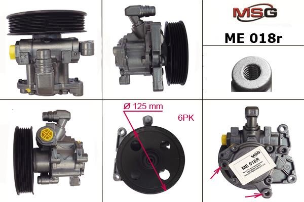 MSG Rebuilding ME018R Насос гідропідсилювача керма відновлений ME018R: Приваблива ціна - Купити у Польщі на 2407.PL!
