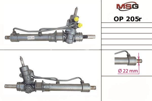 MSG Rebuilding OP205R Рульова рейка з ГПК відновлена OP205R: Приваблива ціна - Купити у Польщі на 2407.PL!