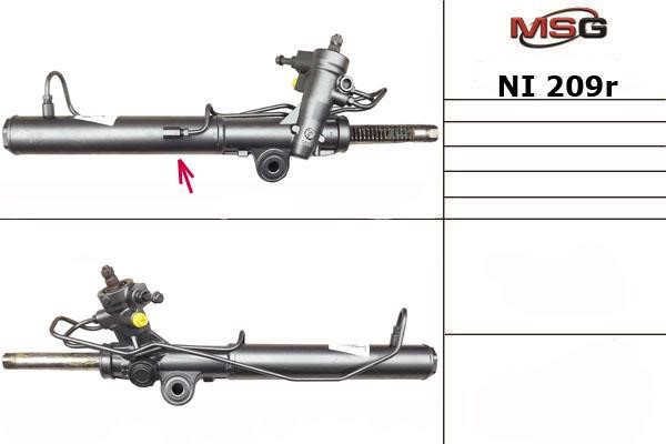 MSG Rebuilding NI209R Рулевая рейка с ГУР восстановленная NI209R: Отличная цена - Купить в Польше на 2407.PL!