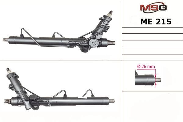 MSG Rebuilding ME215R Przekładnia kierownicza ze wspomaganiem hydraulicznym, regenerowana ME215R: Dobra cena w Polsce na 2407.PL - Kup Teraz!
