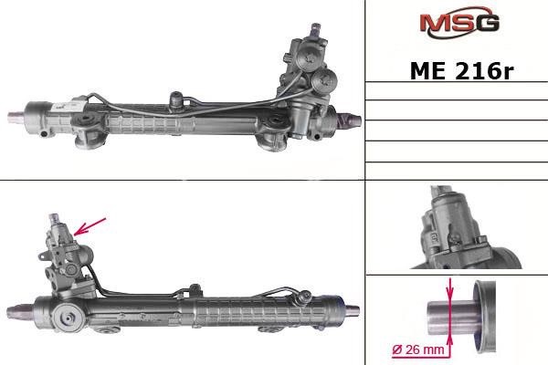 MSG Rebuilding ME216R Przekładnia kierownicza ze wspomaganiem hydraulicznym, regenerowana ME216R: Dobra cena w Polsce na 2407.PL - Kup Teraz!