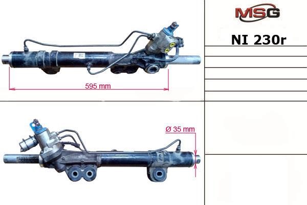 MSG Rebuilding NI230R Przekładnia kierownicza ze wspomaganiem hydraulicznym, regenerowana NI230R: Dobra cena w Polsce na 2407.PL - Kup Teraz!