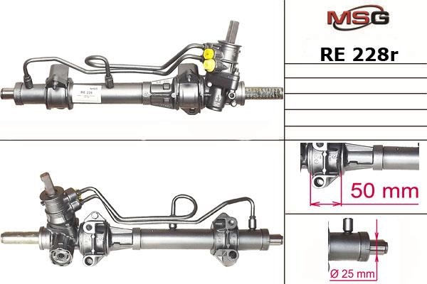 MSG Rebuilding RE228R Przekładnia kierownicza ze wspomaganiem hydraulicznym, regenerowana RE228R: Dobra cena w Polsce na 2407.PL - Kup Teraz!