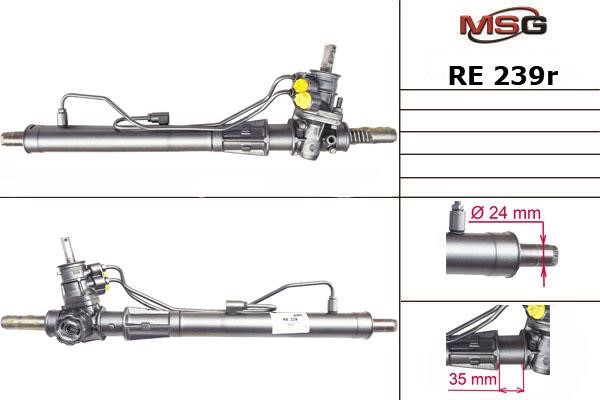 MSG Rebuilding RE239R Рулевая рейка с ГУР восстановленная RE239R: Отличная цена - Купить в Польше на 2407.PL!