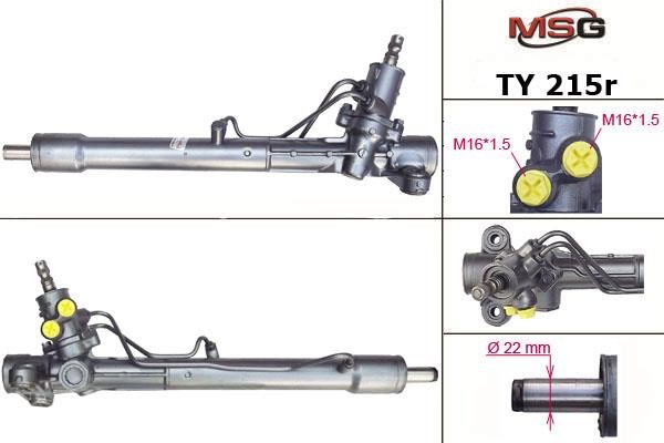 MSG Rebuilding TY215R Рулевая рейка с ГУР восстановленная TY215R: Отличная цена - Купить в Польше на 2407.PL!