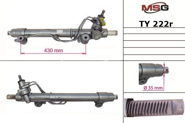 MSG Rebuilding TY222R Power steering restored TY222R: Buy near me in Poland at 2407.PL - Good price!