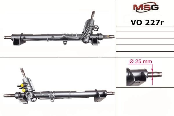 MSG Rebuilding VO227R Рулевая рейка с ГУР восстановленная VO227R: Отличная цена - Купить в Польше на 2407.PL!