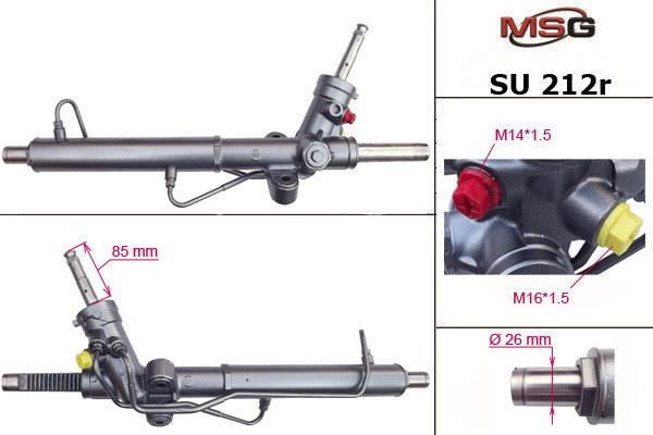 MSG Rebuilding SU212R Рульова рейка з ГПК відновлена SU212R: Приваблива ціна - Купити у Польщі на 2407.PL!