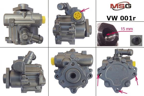 MSG Rebuilding VW001R Power steering pump reconditioned VW001R: Buy near me in Poland at 2407.PL - Good price!