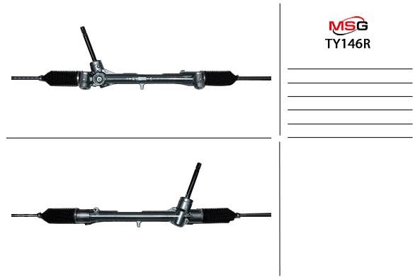 MSG Rebuilding TY146R Рулевая рейка без ГУР восстановленная TY146R: Отличная цена - Купить в Польше на 2407.PL!