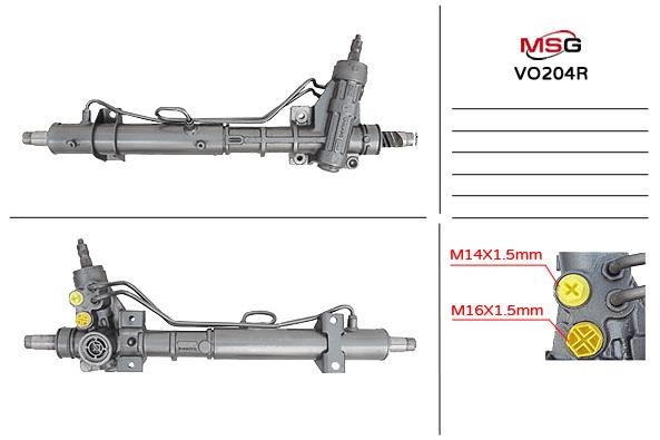 MSG Rebuilding VO204R Рульова рейка з ГПК відновлена VO204R: Приваблива ціна - Купити у Польщі на 2407.PL!